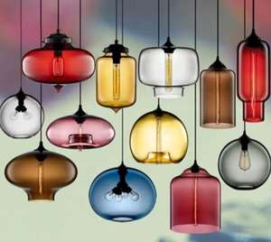 Escalier d'intérieur suspendu en verre OEM nordique loft lumière unique conçue à LED pour la chambre à coucher de la maison - Product Image 2