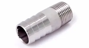 Hydraulic Cnc Stainless Steel Nipple Connector Hose Adapter
