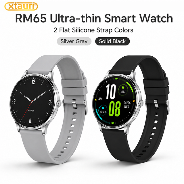 XTAURI RM65 2026 New Arrival Ultra-thin Smartwatch 1.43 Inch AMOLED IP67 Fashion Sports Smartwatch for Android IOS