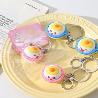 Porte-clés anti-stress amusants en forme de riz, porte-clés à bouton-poussoir pour fêtes et cadeaux de rentrée scolaire