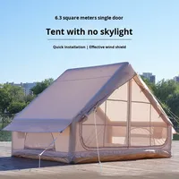 Tente de camping gonflable pour 3-4 personnes, voyage en plein air, entièrement automatique, portable, imperméable, tissu Oxford épaissi