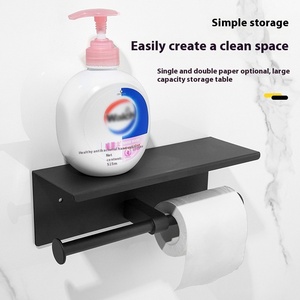 Porte-<span class=keywords><strong>papier</strong></span> en acier inoxydable transfrontalier porte-<span class=keywords><strong>rouleau</strong></span> de <span class=keywords><strong>papier</strong></span> non perforé boîte de téléphone portable pour porte-<span class=keywords><strong>papier</strong></span> hygiénique de salle de bain - Product Image 3