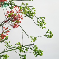 Großer Künstlicher 140cm Frucht- und Beeren-Rattan-Zweig Blumenweiden-Arrangement für Küchen-Dekoration und Tischdekoration zu Hause