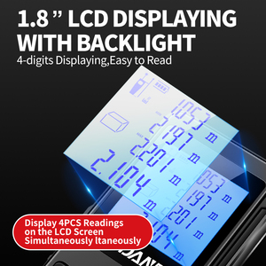 Đo được khoảng cách khu vực khối lượng và Pythagore 0.05m ~ 120m Laser kỹ thuật số hồng ngoại Rangefinder khoảng cách Chiều dài <span class=keywords><strong>Meter</strong></span> Tester - Product Image 6