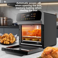 Friteuse à air chaud électrique domestique tout-en-un avec contrôle tactile, puissance 1700W, chauffage rapide, nouvelle, 3 garanties