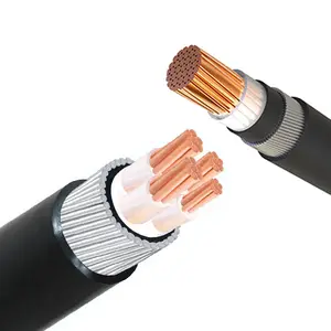 0,6/1 kV funda de PVC XLPE aislado 1 2 3 4 5 Core Cable de alimentación N2XY Cable SWA fabricante de cable eléctrico blindado