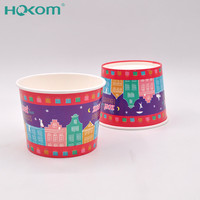 HOKOM, fabrication professionnelle chinoise de gobelets jetables, gobelets en papier pour crème glacée, 20 oz