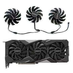 Ventilador enfriador de repuesto Radeon RX5700 para <span class=keywords><strong>Gigabyte</strong></span> RX 5500 5600 <span class=keywords><strong>5700</strong></span> <span class=keywords><strong>XT</strong></span> tarjeta gráfica de vídeo refrigeración PLD08010S12HH - Product Image 1