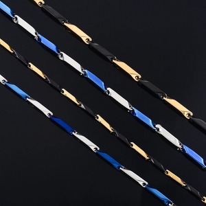 สร้อยคอเหล็กกล้า<span class=keywords><strong>ไร</strong></span>้สนิมรูปทรงไม้ไผ่กันน้ำ ไม่ซีดจาง คุณภาพดี สำหรับผู้ชาย - Product Image 3