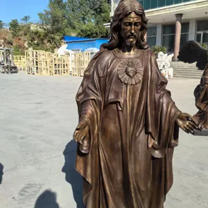 주조 청동 예수 동상 금속 예수 동상 청동 인물 조각 유명한 서양 조각 입상