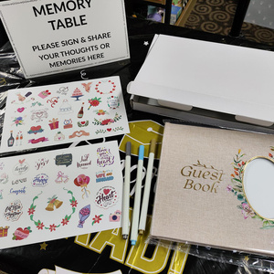Custom Wedding Album OEM Video <strong>Book</strong> Your Wedding Linen Cover Bound Hardcover <strong>Visitor</strong> Guest Record Wedding Planner <strong>Book</strong> - Product Image 5