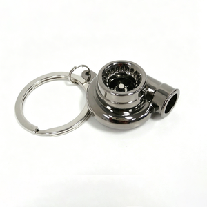 Porte-clés Turbo en métal avec logo personnalisé, en alliage de zinc, modèle de pièce automobile, cadeau promotionnel, vente en gros - Product Image 1