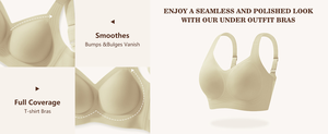Soutien-gorge T-shirt sans armatures pour femme, sans coutures, respirant, fin, push-up, confortable, doux, couvrant intégralement - Product Image 4