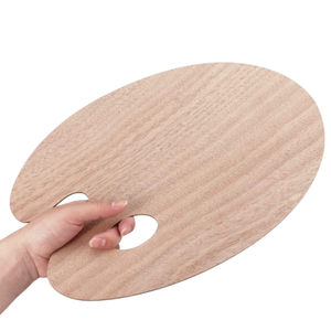 Palettes <span class=keywords><strong>en</strong></span> <span class=keywords><strong>bois</strong></span> pour <span class=keywords><strong>peinture</strong></span> acrylique, plateaux de <span class=keywords><strong>peinture</strong></span> avec support pour le pouce - Product Image 1