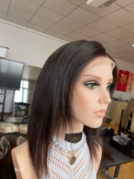 Topper capillaire européen SHY, entièrement noué à la main, cheveux Remy européens, cheveux raides, texture douce et fine, fournisseur pour salons