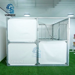 便携式轻型 PVC 防水布马棚 稳定的临时马房套件，适合活动，易于安装 - Product Image 6