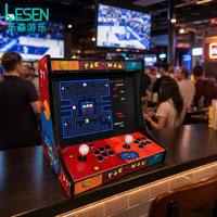 Máquina de Juegos Arcade Retro de Mesa con Pantalla LCD HD de 22 Pulgadas, Operada con Monedas, para 2 Jugadores, Juego de Lucha