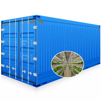 Système d'agriculture verticale hydroponique Hezhou Grow Box 2026, système motorisé automatique breveté, conteneur maritime de 40 pieds, certifié ISO9001