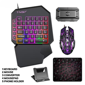 <span class=keywords><strong>Clavier</strong></span> de jeu à une main Gunslinger Throne pour gaucher, sensation mécanique - Product Image 1