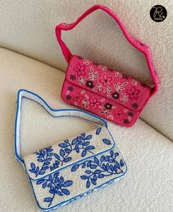 Women <b>Beaded</b> <b>Handbag</b> Lightweight and Compact Perfect for Weddings Galas Parties and Special Occasions - Product Image 3