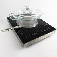 Plaque à Induction de cuisine, 5 pièces, bas prix, Interface en acier inoxydable, plaque à Induction thermique