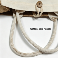 Sacs en toile de jute personnalisés pour femmes avec logo, résistants à l'eau, écologiques, sacs à main pour mariage