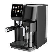 Machine à café électrique moderne européenne 700 ml avec mousseur à lait en acier inoxydable de haute qualité, système de brassage domestique