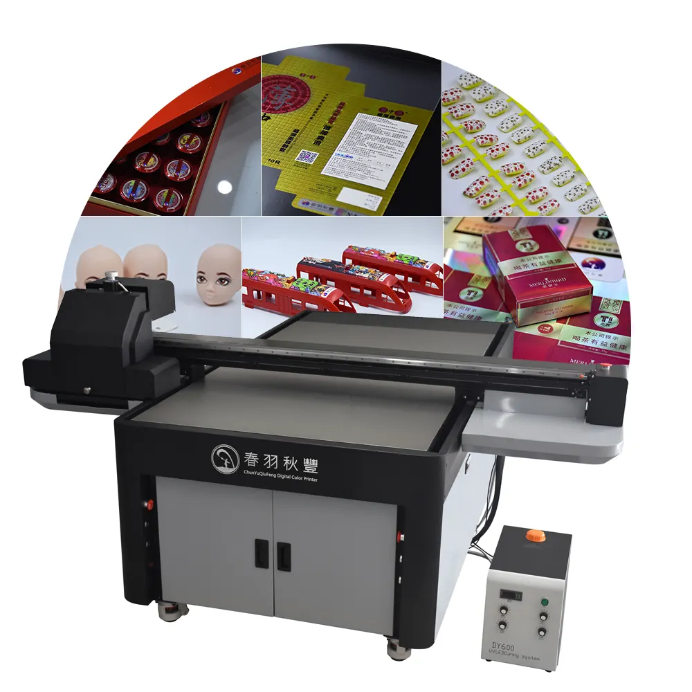 CF-1016 Top sale personalized label/keyboard printer industrial 3D UV flatbed inkjet printing machine