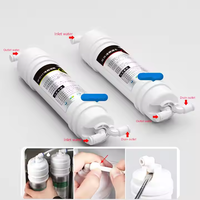 Cartridge penyaring Inline gaya Korea, 10 inci koneksi cepat PP karbon aktif UF T33 pengganti Filter untuk sistem UF