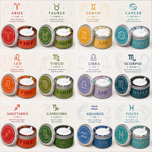 <span class=keywords><strong>Bougie</strong></span> Astrologique Personnalisée avec Logo, <span class=keywords><strong>Bougie</strong></span> Énergétique en Cristal, <span class=keywords><strong>Bougie</strong></span> en Cire de Soja dans une Boîte Métallique pour Cadeau d'Anniversaire - Product Image 1