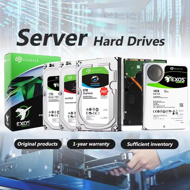 ขายส่งยี่ห้อใหม่EXOSฮาร์ดไดรฟ์ภายในHdd 3.5 SATA 6Gb/s 7200 RPM 2T 4T 6 8T 10T 12 14T 16 18T 20 24 Tฮาร์ดไดรฟ์ดิสก์