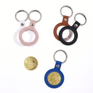Stocked Aa Keychain Hand-<b>Stitched</b> Sobriety for Display Collection Storage Lucky Keyring Coin Holder - Product Image 1