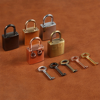 2.1CM Vintage alliage cadenas serrure à clé avec clé pour boîte à bijoux boîte de rangement journal livre bagages sacs à main matériel accessoires