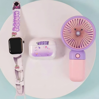 Nuevos Auriculares Inalámbricos TWS con Diseño de Dibujos Animados JL para Niños de 4 a 8 Años, con ANC 5.4, Resistentes al Agua, con LED, Combo con Reloj, 4-8 Horas de Reproducción