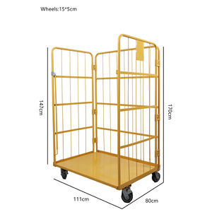 Aanpasbare Duurzame Draadlogistieke Kooi <span class=keywords><strong>Trolley</strong></span> Voor Veilig Goederenvervoer Voor Een Efficiënte Materiaalbehandeling - Product Image 1