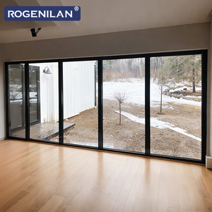 ROGENILAN Fenêtres fixes modernes <span class=keywords><strong>en</strong></span> aluminium <span class=keywords><strong>de</strong></span> grande taille, du sol au plafond, insonorisées, double vitrage Low-E, fenêtres sur mesure - Product Image 1