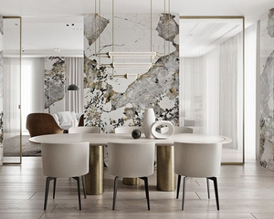 Tmz giá bán buôn Pandora Trắng phiến đá cẩm thạch patagonia phiến đá cẩm thạch gạch tự nhiên sang trọng đá Brazil Pandora đá cẩm thạch - Product Image 2