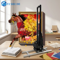 Impresora UV vertical de cerámica para pared con efecto 3D de alta definición, impresora UV para murales, impresión directa en pared