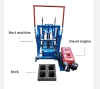 Machine mobile de fabrication de blocs creux en béton alimentée par un moteur diesel 2026