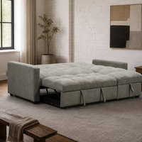 L-förmiges Dreisitzer-Modulsofa Chenille-Stoff Taschenfederkern-Kissen Holzrahmen Chaiselongue für Apartment-Wohnzimmer