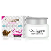 Logo OEM 80g crema di lumache di collagene prodotti per la cura della pelle In corea crema antirughe antirughe sbiancante per la pelle