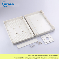 Cajas de Montaje en Pared para Electrónica, Carcasa de Controlador de Plástico, Caja de Conexiones ABS, Caja de Instrumentos para PCB, 275*204*64mm