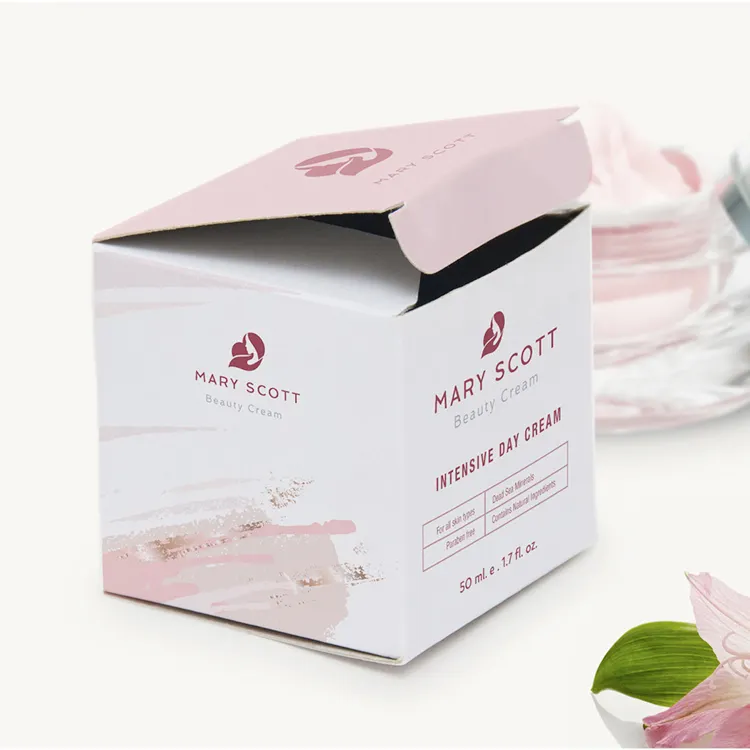 Custom skin care products packaging paper box