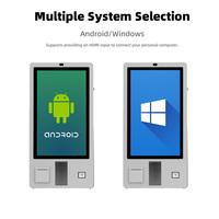Pantalla táctil capacitiva de 32 pulgadas, LCD, restaurante, toma de pedidos, impresora de quiosco, SDK habilitado, sistema operativo Android/Windows, resolución de 1920x1080