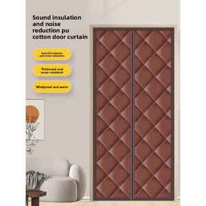 Nouveau type de rideau magnétique en coton, rideau isolant contre le froid et la chaleur, rideau de séparation pour chambre à coucher, accessoires pour portes et fenêtres - Product Image 3