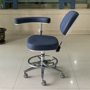 Luxury Small Spa Salon <b>Stool</b> with Armrests Copper Aluminum Alloy Base Foot Control Customizable Color Massage & Portable Design - Product Image 2