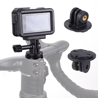 Kamera Aksi Olahraga Komputer Sepeda untuk Garmin/XOSS, Dudukan Ekstensi Lampu Depan, Senter, Klip Lampu, Braket Penyangga