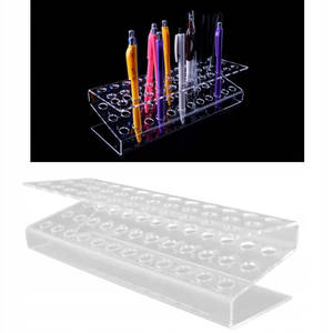 Expositor de Acrílico Personalizado de Fábrica para Bolígrafos Multiusos, Soporte para Lápices de Cejas, 36 Ranuras - Product Image 3