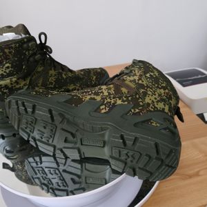 Botas de Senderismo TSB07 Negras de Nubuck, Diseño Táctico de Corte Medio Personalizado con Parte Superior de Gamuza - Product Image 6