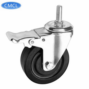 CMCL-ruedas de goma antiestáticas <span class=keywords><strong>3</strong></span> 4 5 pulgadas, ruedas de rueda conductoras eléctricas - Product Image 4